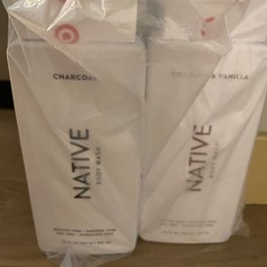 Native Body Wash - Charcoal and Coconut and Vanilla